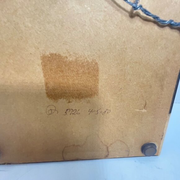 Vintage Royal Makkum Tichelaar Ceramic Tile Painting with Gold Wooden Frame - Picture 7 of 11